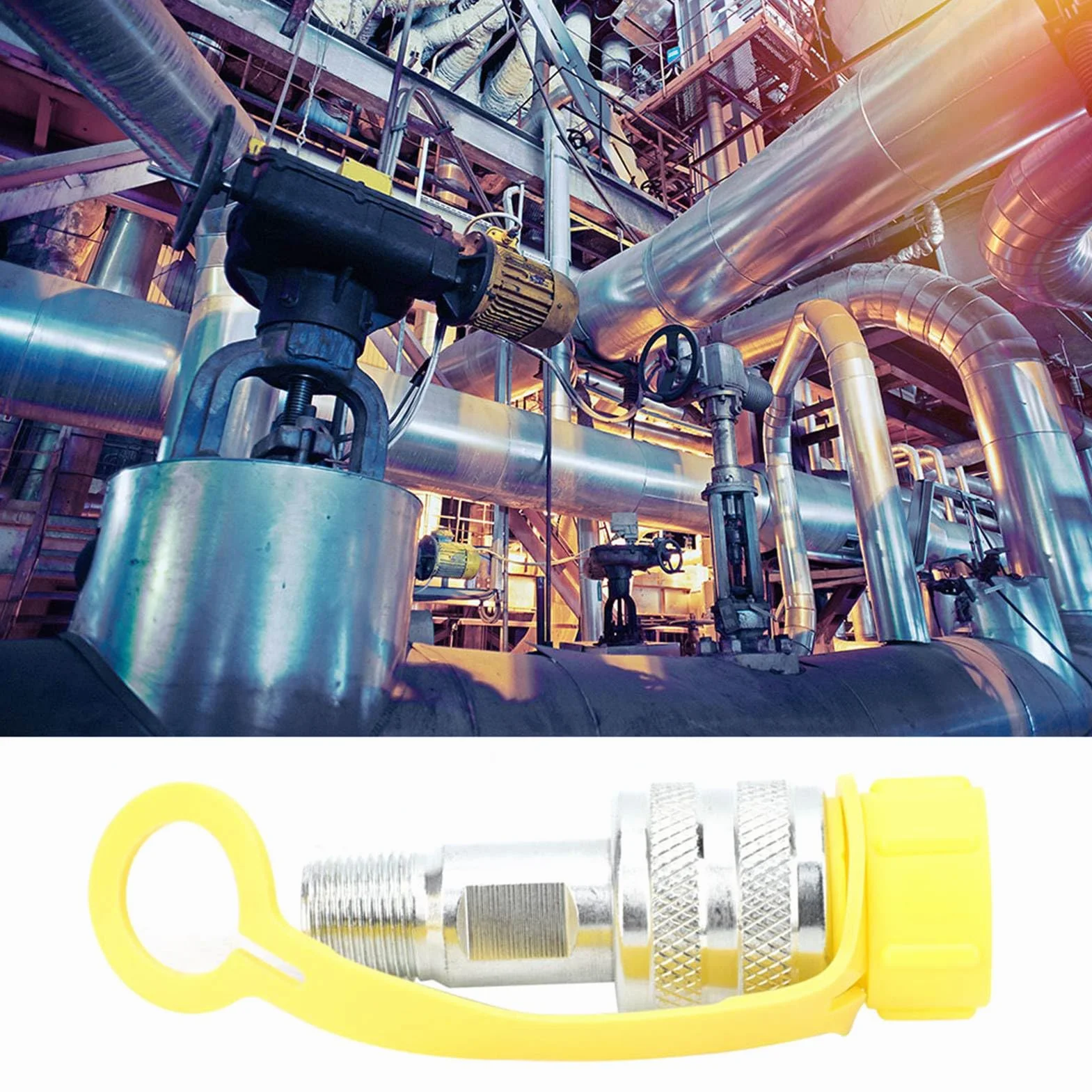 Szybkozłączki Hydrauliczne Gwint Zg 3/8 Zestaw Sprzęgieł Męskich i Żeńskich Żółty