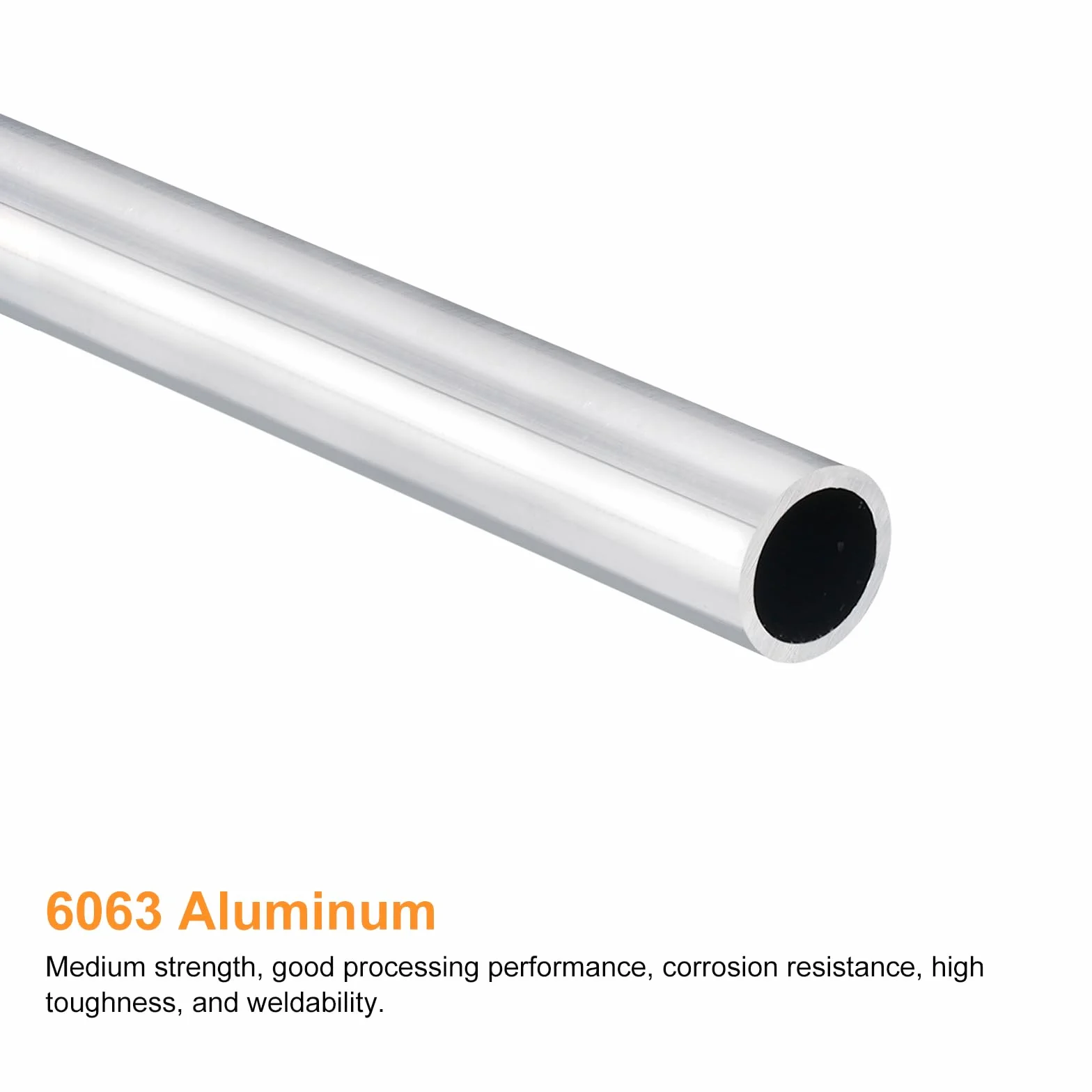 QUARKZMAN 6063 aluminiowa rura okrągła, średnica zewnętrzna 15 mm, średnica wewnętrzna 12 mm, długość 400 mm, rura do projektów przemysłowych DIY