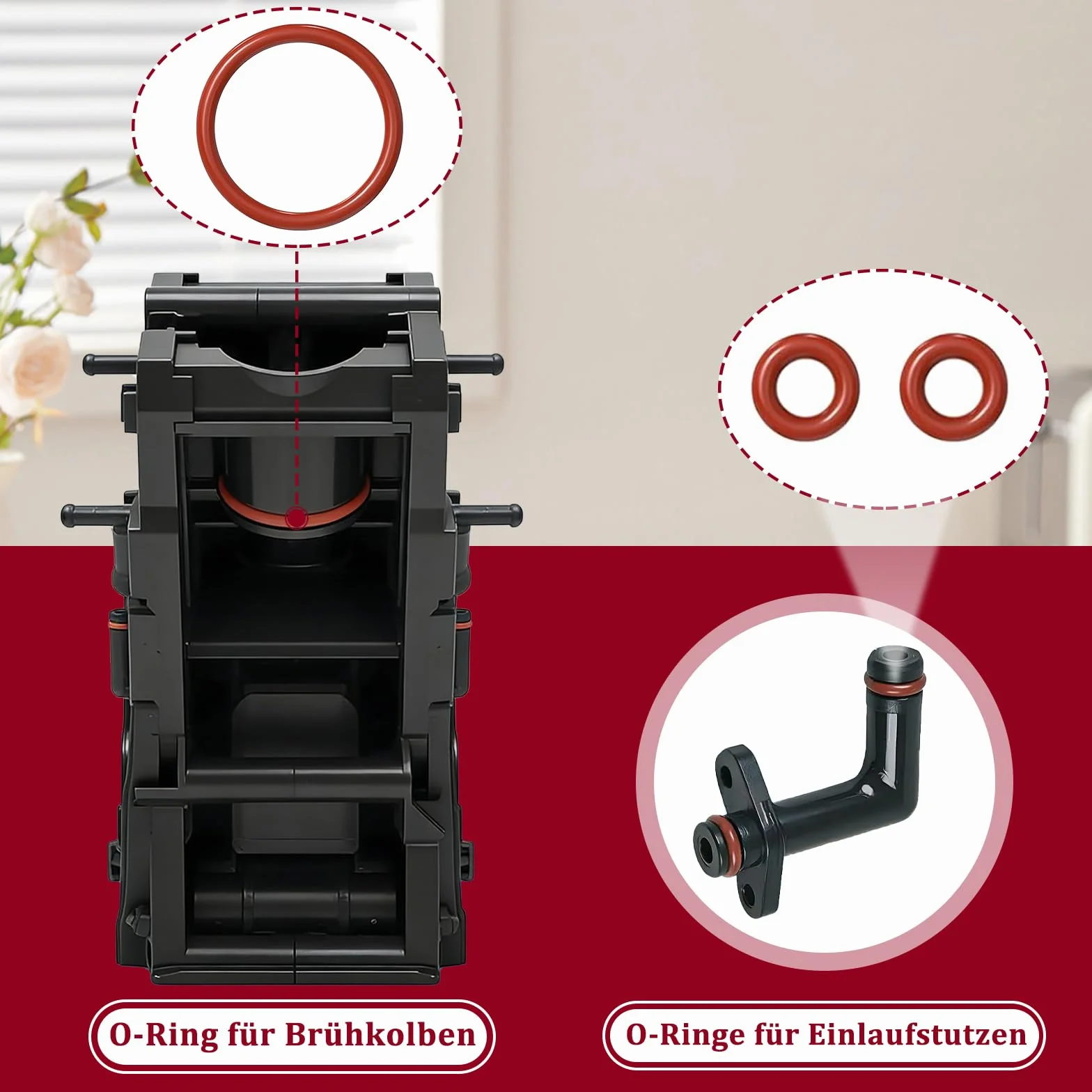 Pierścienie uszczelniające, zestaw konserwacyjny do Siemens 00622024/EQ5-EQ7/CM/CMP, Bosch Vero/Neff/Gaggenau, w pełni automatyczny ekspres do kawy, 15-częściowy zestaw do pielęgnacji kawy, uszczelka
