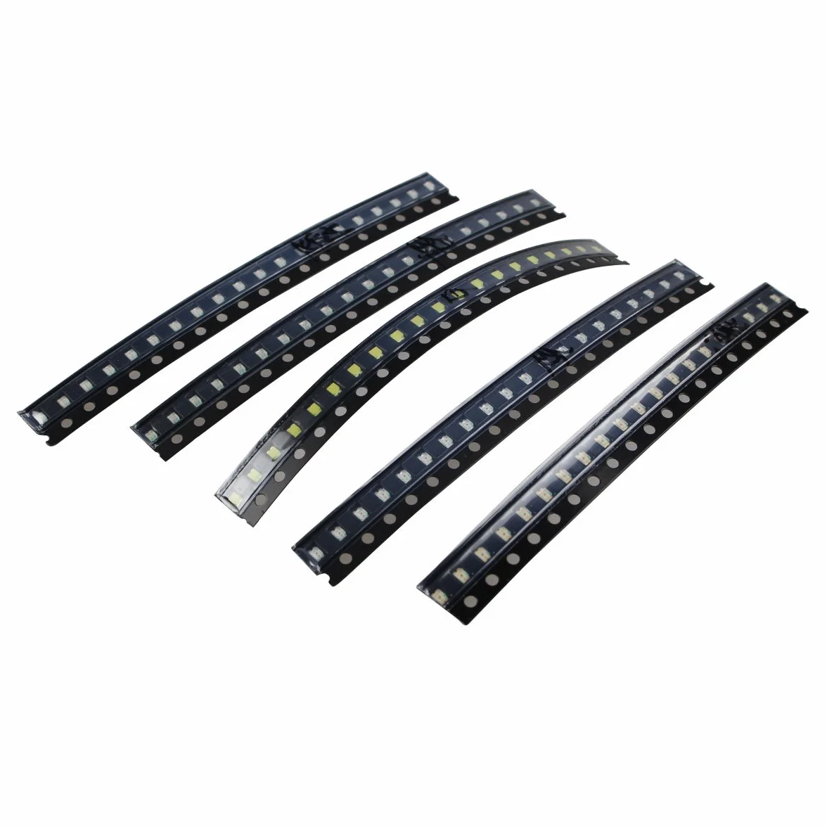 100 diod LED 0805 SMD LED czerwony/żółty/zielony/biały/niebieski - czarny (100 sztuk) kompatybilny z Arduino Raspberry Pi DIY itp