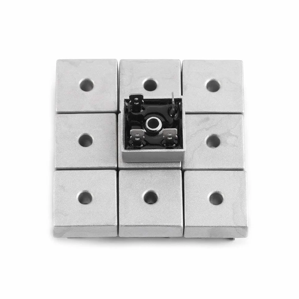 KBPC5010 50A 1000V Heavy Duty metalowa obudowa diodowy mostek prostowniczy 10 sztuk