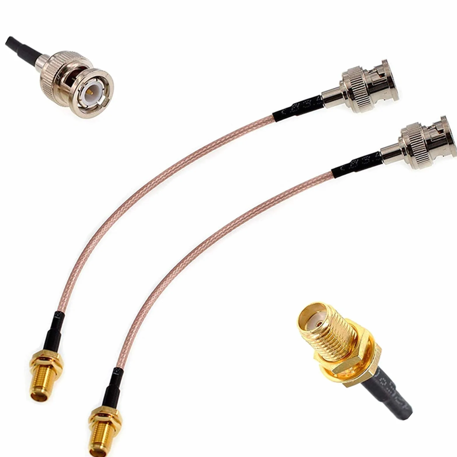 SMA żeński na BNC męski kabel koncentryczny RF RG316 1 m
