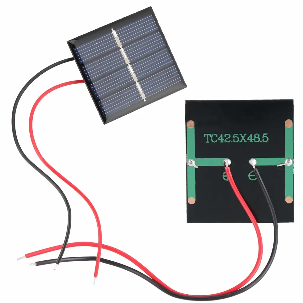 Zestaw 2 mini polikrystalicznych paneli słonecznych Fotowoltaiczny panel słoneczny do domowego majsterkowania, projektów naukowych, zabawek, ładowarki, 0,36 W 2 V