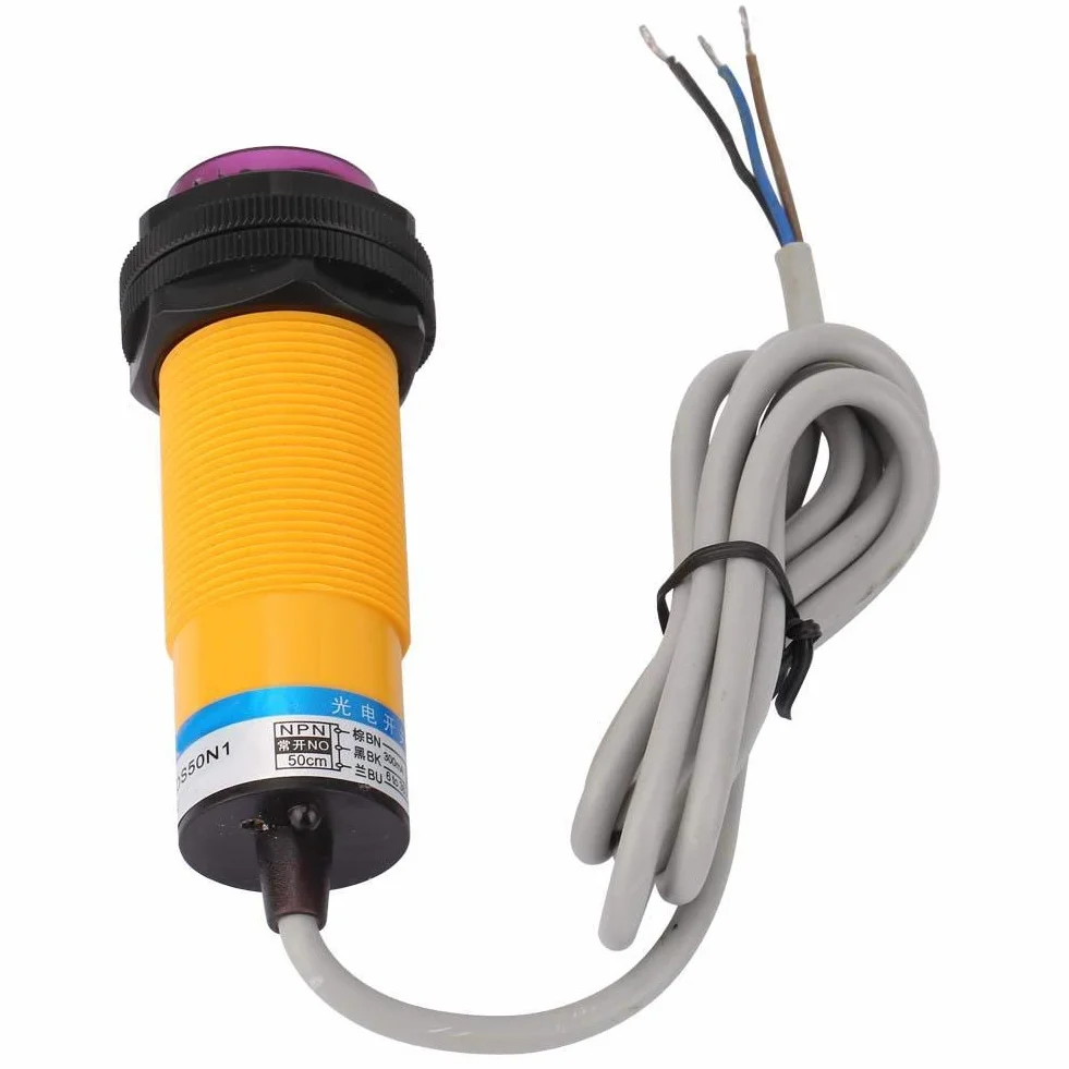Czujnik zbliżeniowy na podczerwień E3F3-DS50N1 70 cm DC6-36V fotoelektryczny