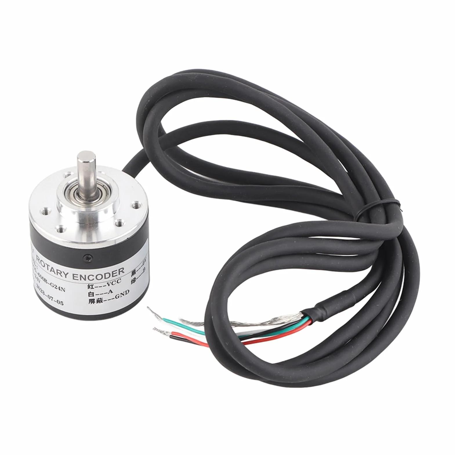 Przyrostowy enkoder obrotowy, fotoelektryczny enkoder obrotu optycznego 600P/R 5V-24V 6 mm