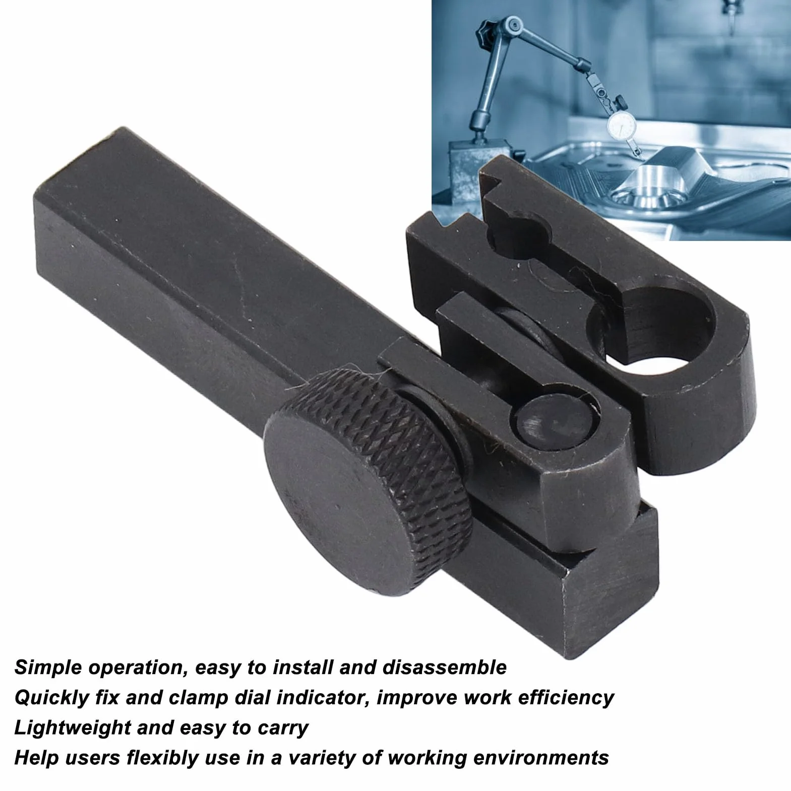 Uchwyt Wysokościomierza ze Stopu Aluminium 50 mm Średnica Otworu Mocującego 6 mm 8 mm