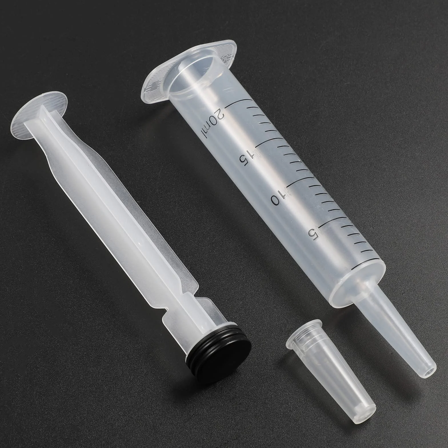 Strzykawka do pomiaru cieczy 20 ml, 5 szt. plastikowych strzykawek do paszy, bez igły, do ekstrakcji, karmienia zwierząt domowych