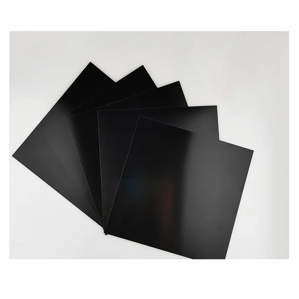 Black Anodized Aluminum Flat Plate 5052 100x100x1mm 2Pcs