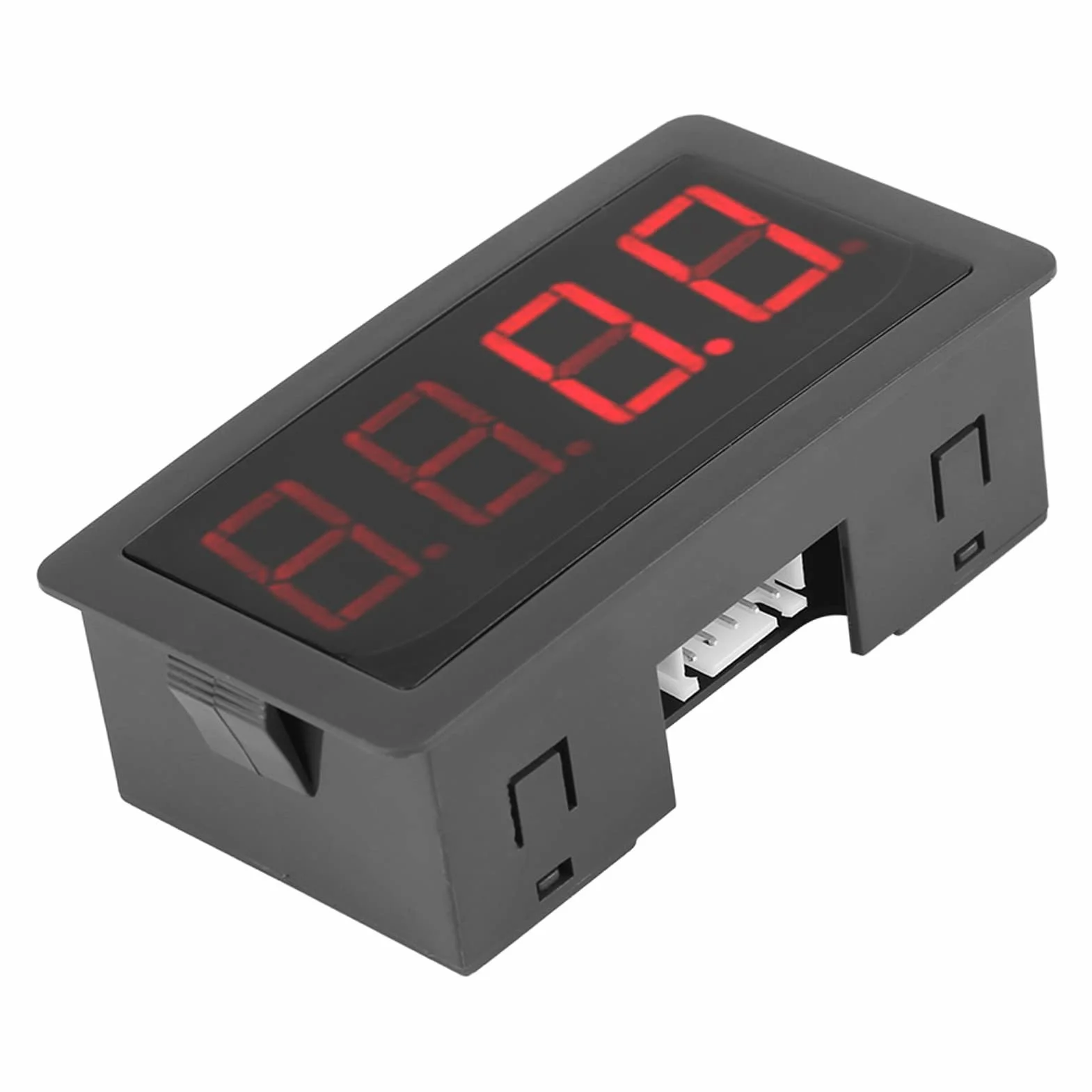 Cyfrowy tachometr z wyświetlaczem cyfrowym 4-cyfrowy panel LED + czujnik zbliżeniowy do pomiaru temperatury ciśnienia fizycznego ilości (czerwony/niebieski) (czerwony)