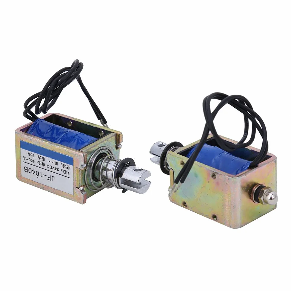 Elektromagnes push-pull 15mm 25N 24V JF-1040B antyutleniający do automatów sprzedających
