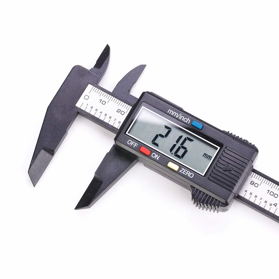 JZK 150 mm 15 cm 6 cali suwmiarka 30 cm 12 cali, metryczna konwersja z tworzywa sztucznego cyfrowy suwmiarka z wyświetlaczem LCD miernik głębokości