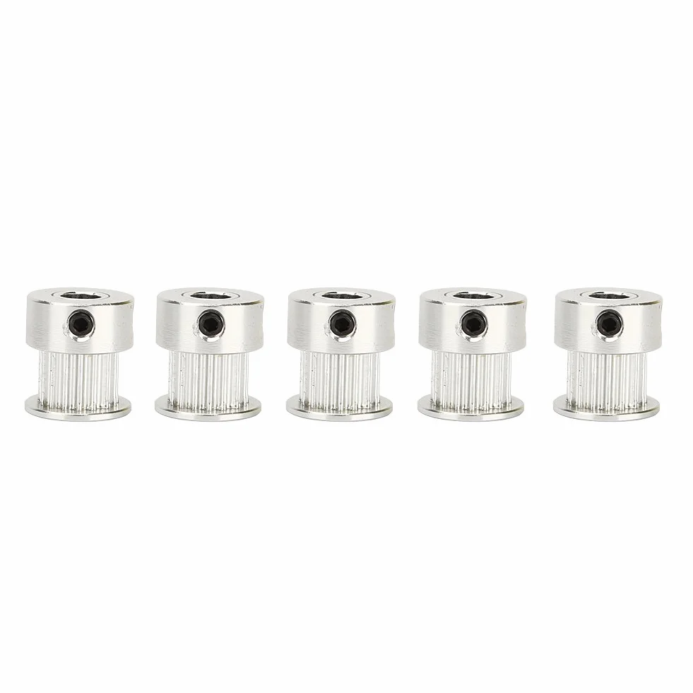 5 sztuk koło rozrządu, 16 zębów 5mm otwór aluminiowe koło rozrządu narzędzie do drukarki 3D CNC, silniki krokowe Nema 17