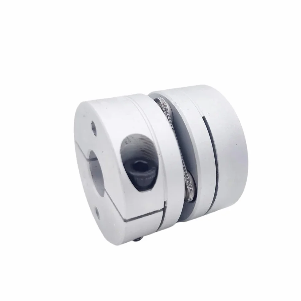 Aluminum Alloy D34L32 Single Diaphragm Step Servo Motor Coupling Elastic Joint 34x32mm Ball Screw Shaft Coupler moment obrotowy(14X14mm)