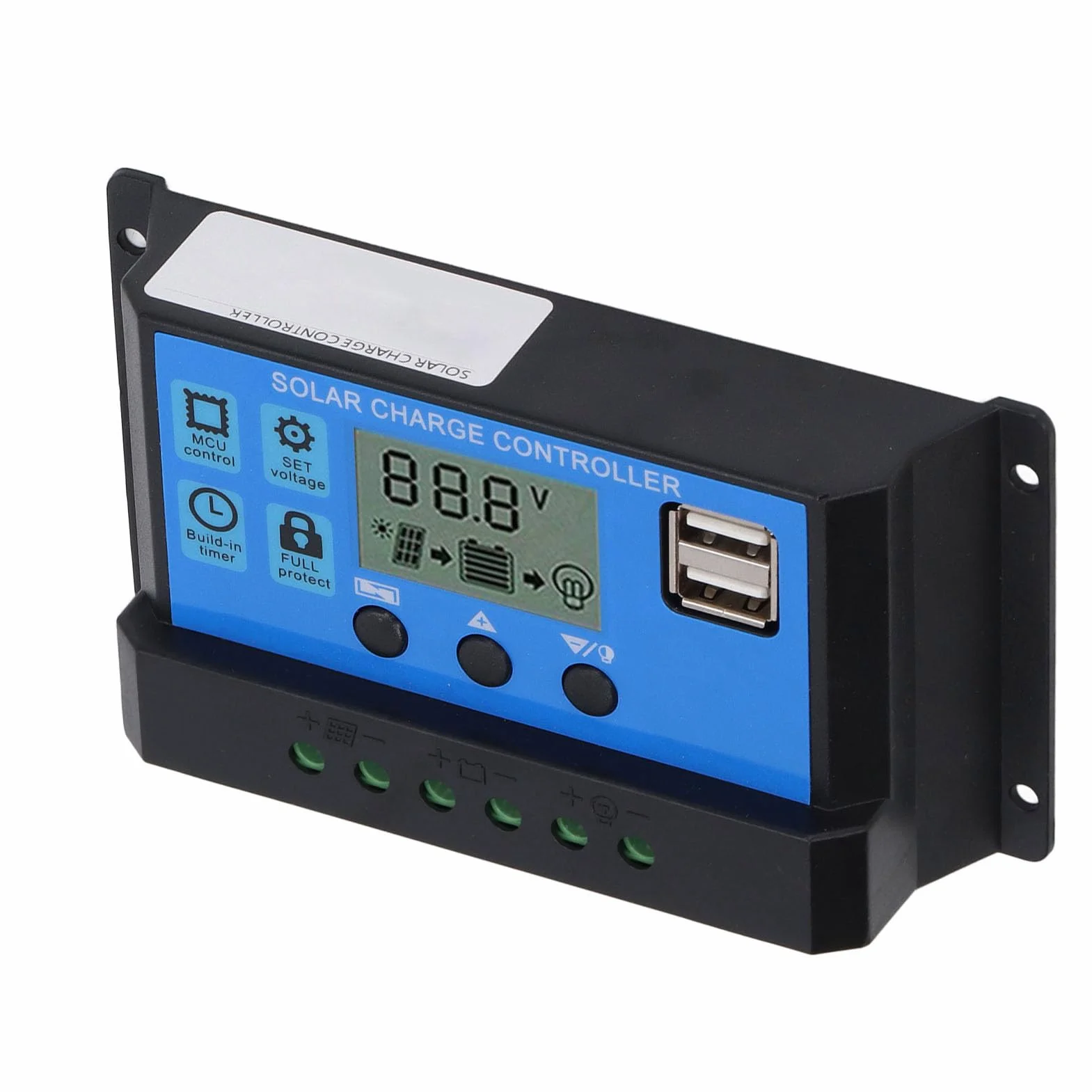 Ładowarka Słoneczna 12v 24v MPpt, Wyświetlacz LCD Pwm Regulator Fotowoltaiczny (100A)