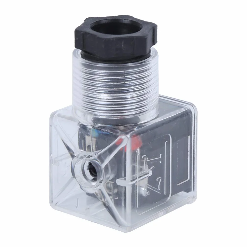 5 Szt. Wtyczka Cewki Elektromagnetycznej Zawór Hydrauliczny Przezroczyste Napięcie Uniwersalne Akcesoria Złącze Cewki Elektromagnetycznej DC 24