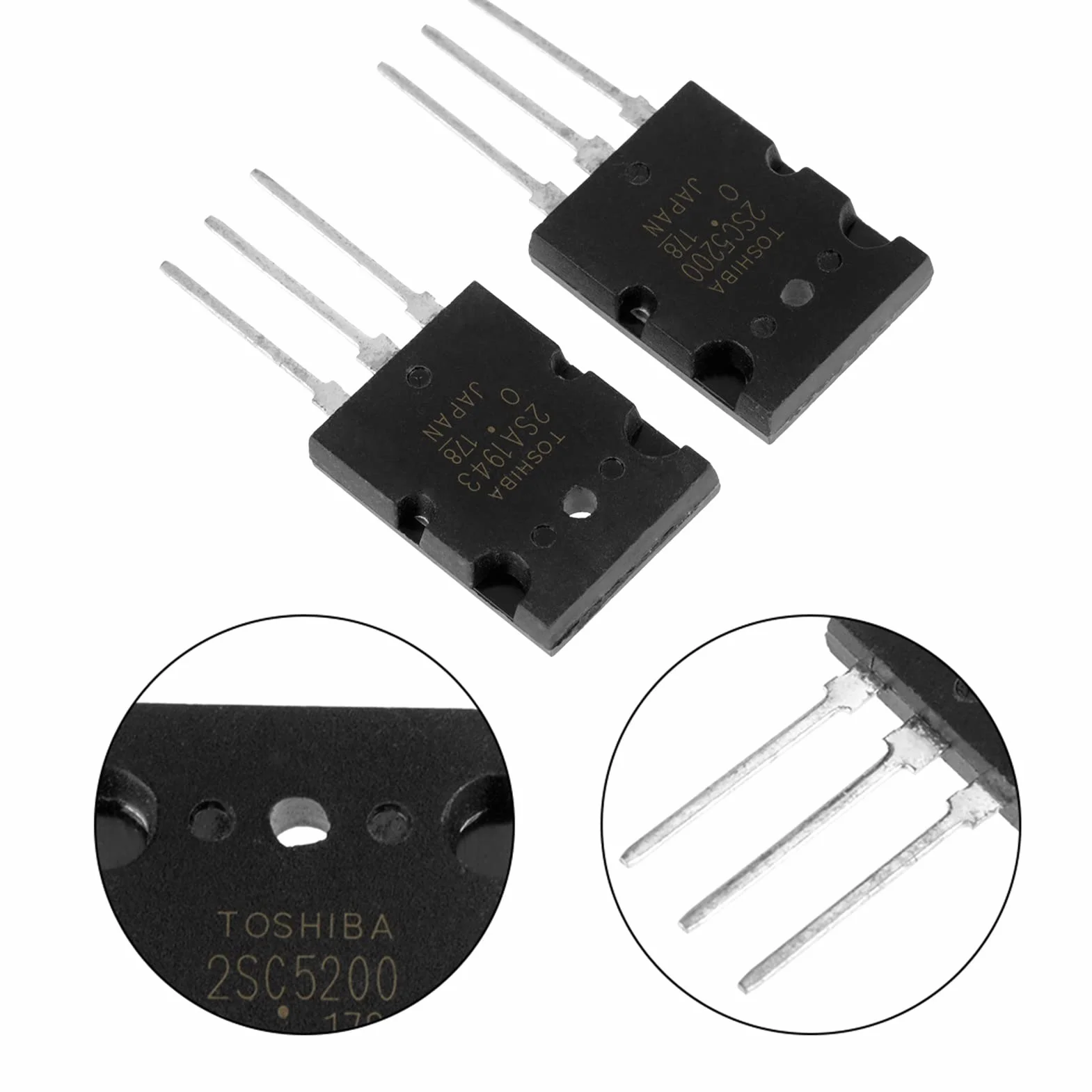 2SC5200 Tranzystor Audio Dużej Mocy 5-parowy Dopasowany BJT
