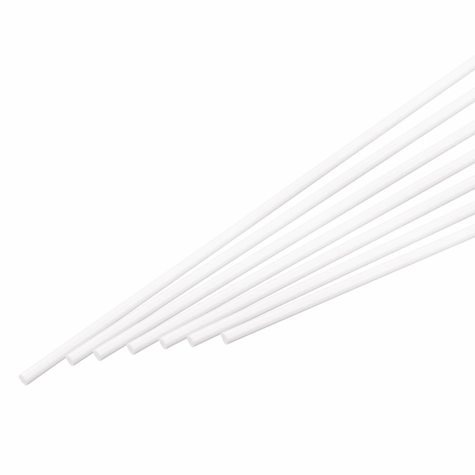 QUARKZMAN Pręt okrągły z tworzywa sztucznego ABS, 5 mm x 250 mm, do samodzielnego wykonania, modelu architektonicznego, stołu piaskowego, opakowanie 15 sztuk