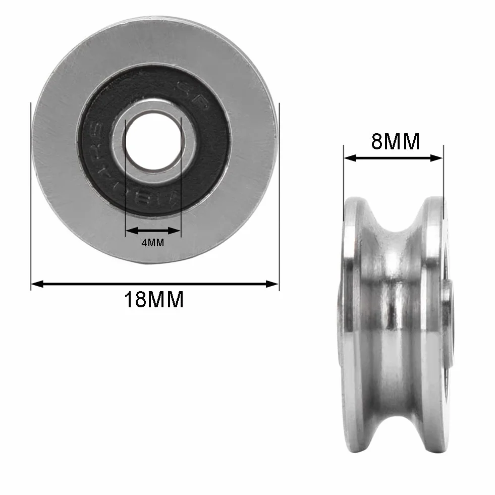 Łożyska V-Groove 18x4x8mm 10szt Miniaturowe Łożyska Kulkowe do Drukarki 3D