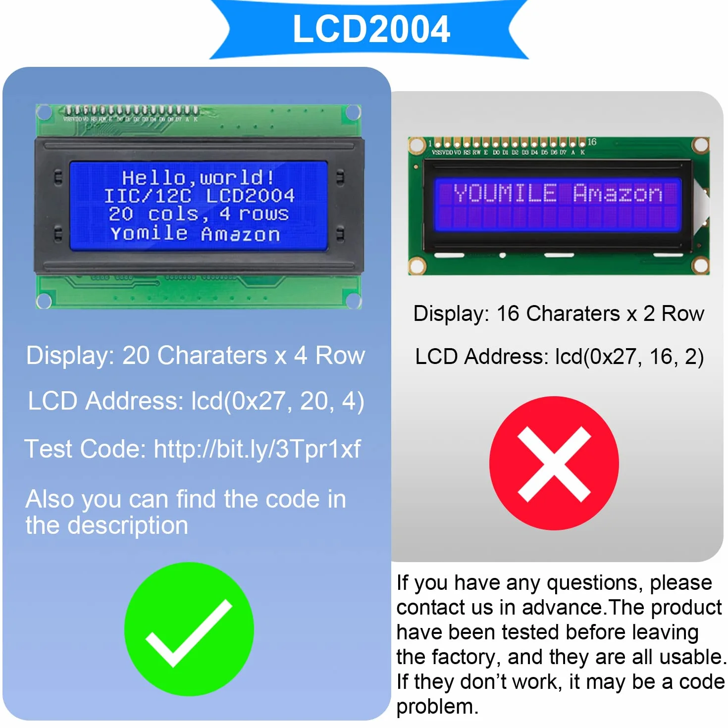 IIC I2C TWI Serial 2004 20x4 LCD Wyświetlacz Niebieskie Podświetlenie dla Arduino UNO