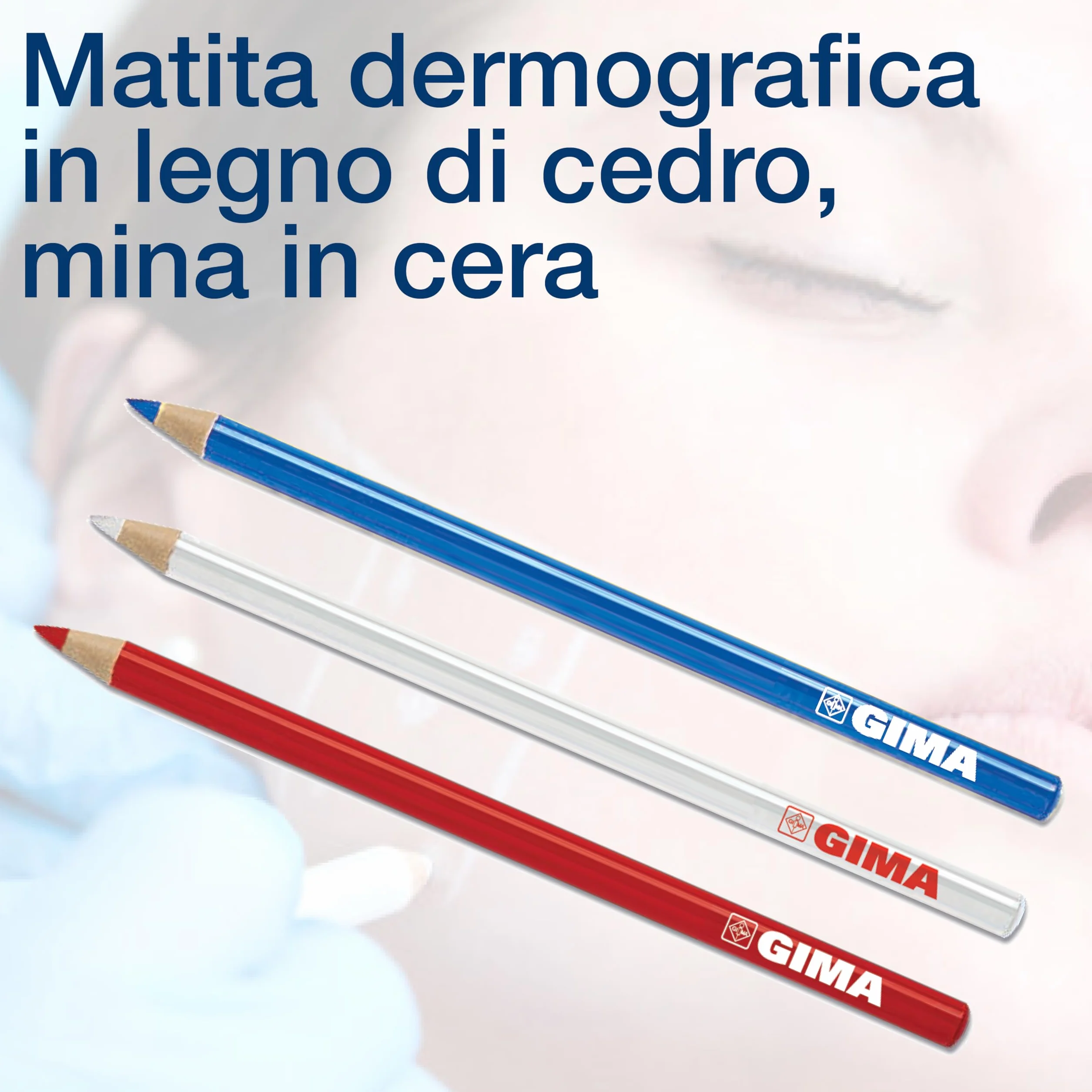 GIMA pisak dermatologiczny 6 sztuk różne kolory