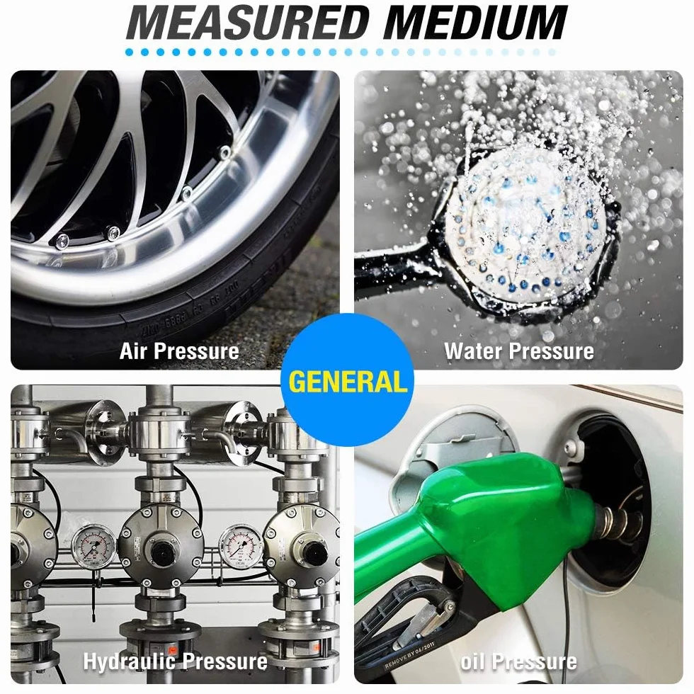 MEANLIN MEASURE Manometr 0-10 Bar 150PSI 1/4" BSP do pomp wodnych