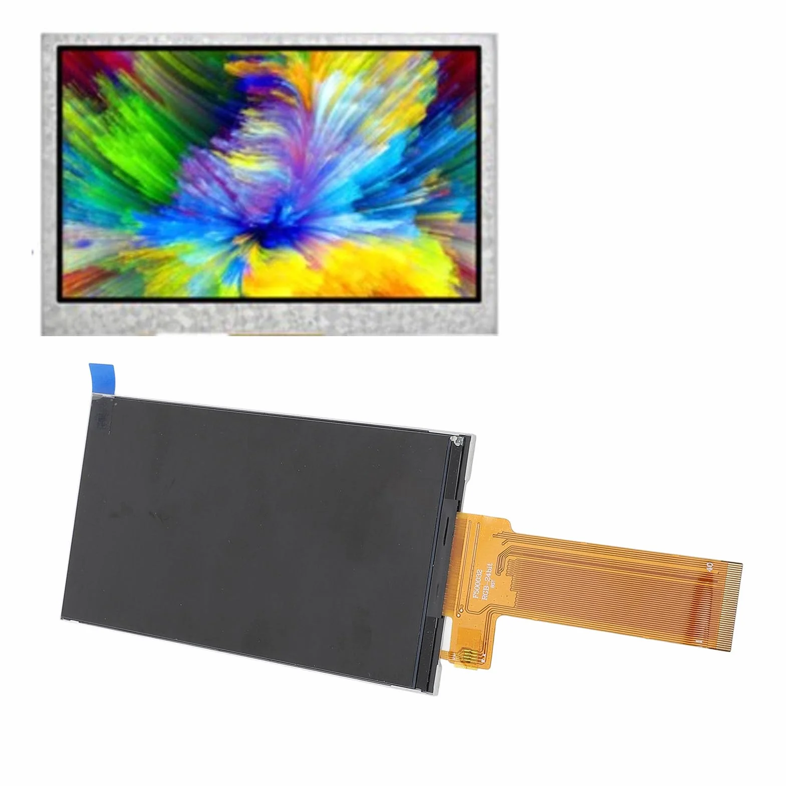 Elastyczny Wyświetlacz LCD, Ekran LCD 5 Cali, jasność 500, 40 Pinów, 480x854 RGB, 24-bitowy, Poziomy, Elastyczny Wyświetlacz LCD do urządzeń Domowych Sterowanie Przemysłowe