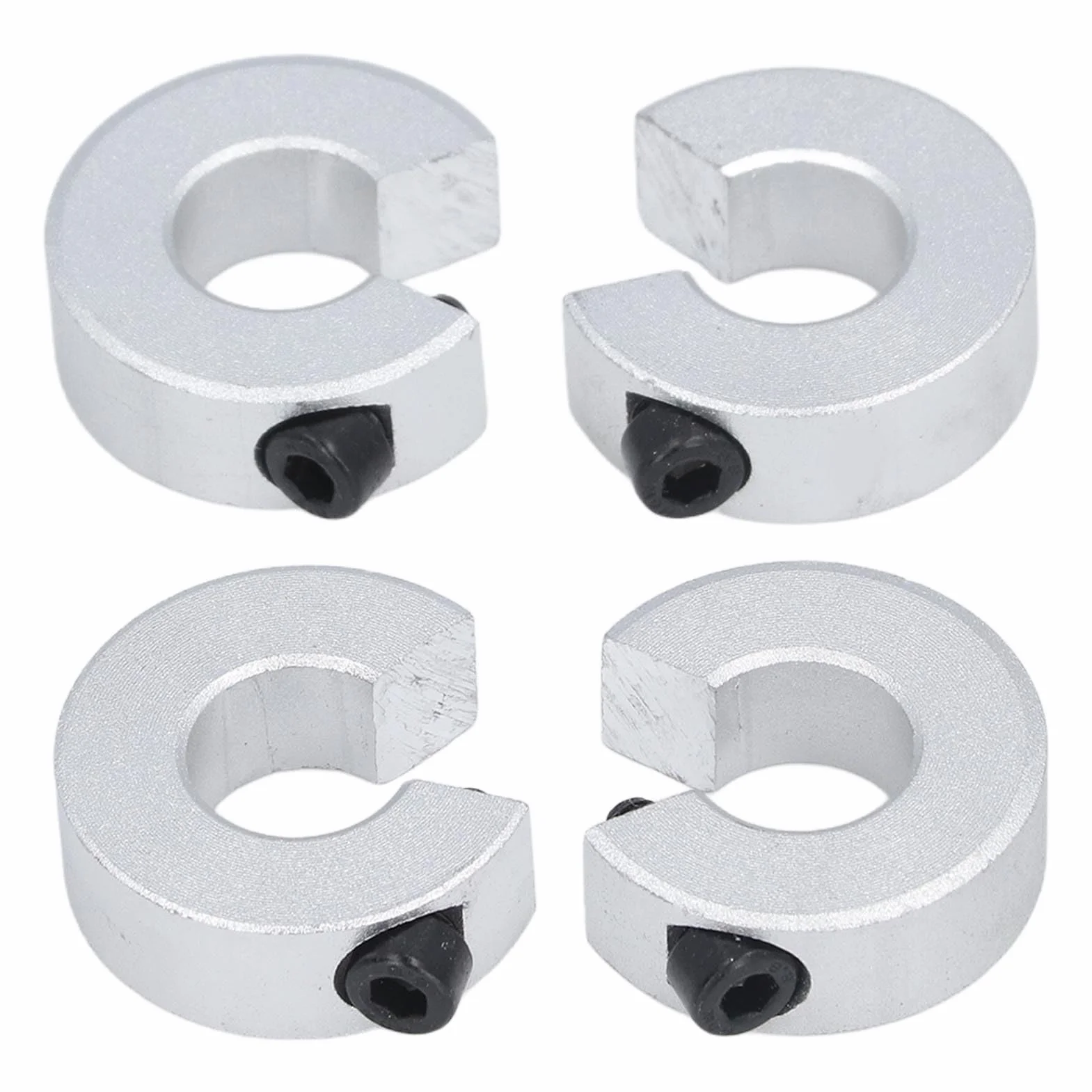 Liniowe Kołnierze Zatrzymujące Szyny SBR20 Aluminium 10mm 4 szt. Pierścieni Mocujących