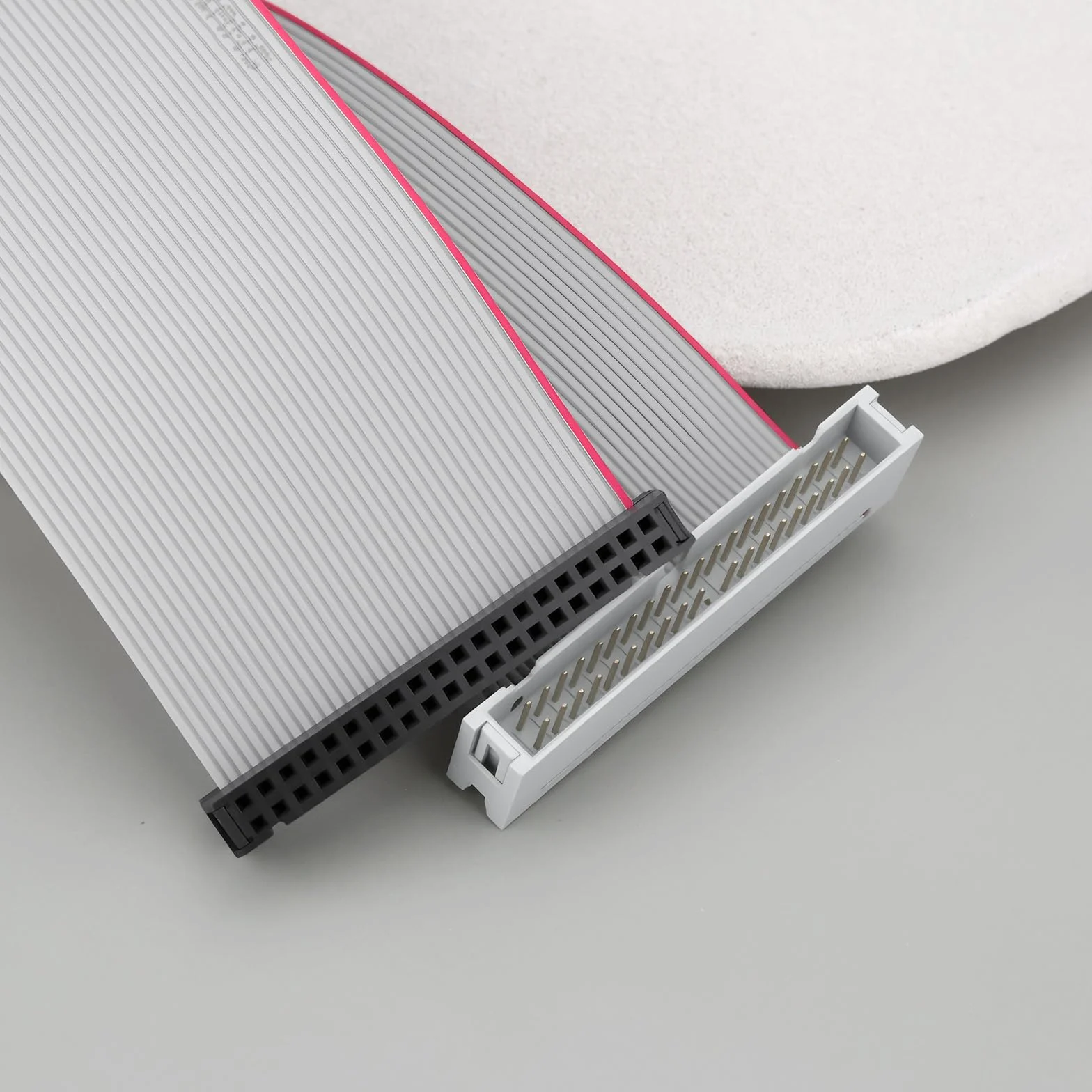 EMSea 2 x 40-pinowy męski na żeński przedłużacz IDE płaski kabel taśmowy 30 cm do adaptera HDD 3,5 cala