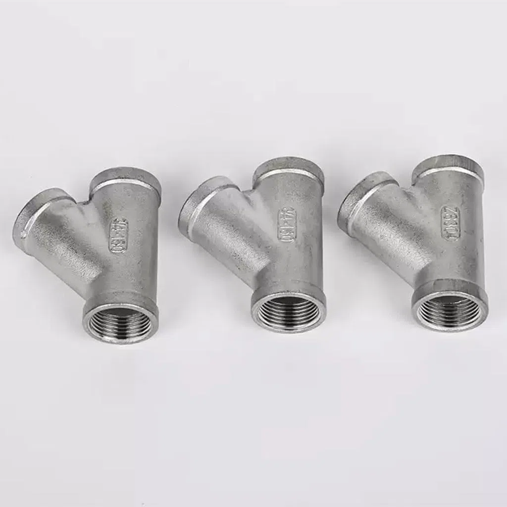 1 Szt. 1/4" 3/8" 1/2" 3/4" 1" 1-1/4" 1-1/2" 2" Gwint Żeński Trójnik Skośny, 304 Stal Nierdzewna W Kształcie Litery Y 45 Stopni Trójnik Łączniki Rurowe(3/4")