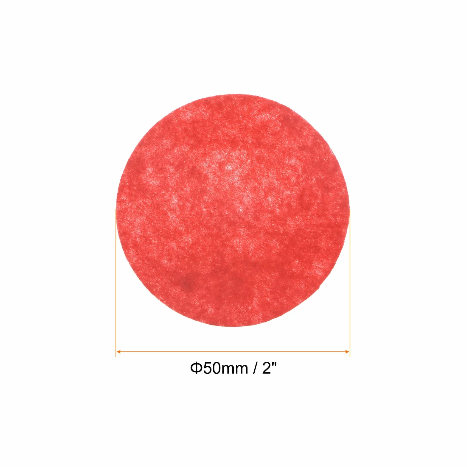 sourcing map 100 szt. okrągłe filcowe koła 50 mm 2" rękodzieło podkładki filcowe
