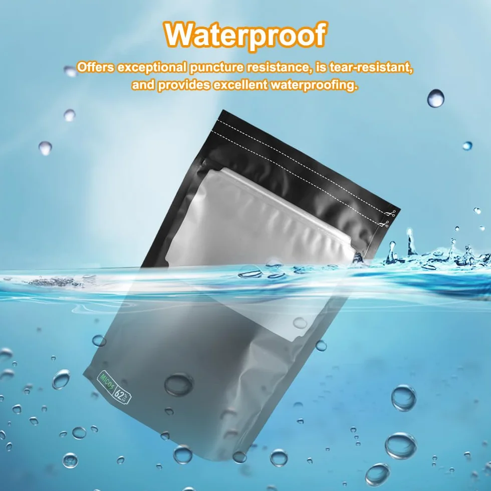 Terploc Grove Bags, 10 sztuk, 30 x 20 cm, worki Mylar, Dry Ferm Bag, wielokrotnego użytku worki nieprzepuszczające zapachów, worki na żywność z kontrolą wilgoci, ochrona przed promieniowaniem UV, na