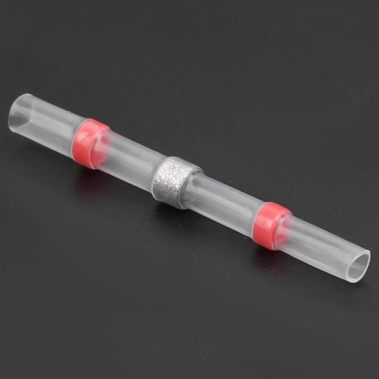 Eujgoov 50Pcs Solder Seal Wire Connector Kit SST?S21 Waterproof Butt Terminals Heat Shrink Sleeve Connector