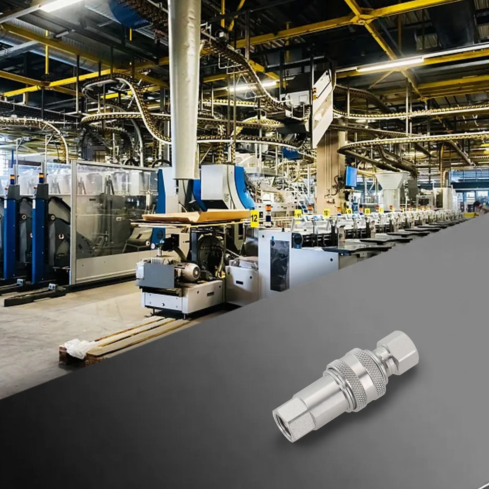 M14 x 1,5 mm szybkozłącze hydrauliczne gwint żeński zestaw do rur ze stali węglowej do urządzeń maszynowych narzędzi