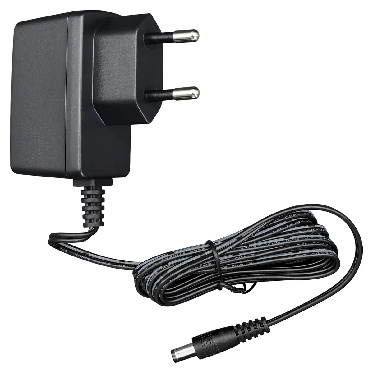 Adapter zasilacza 9 V 0,5 A 4,5 W 1,8 m, adapter przełączający AC-DC (wejście 100 – 240 V, wyjście 9 V 0,5 A), DC 9 V 5,5 x 2,1 mm, wtyczka transformatorowa do montażu na ścianie