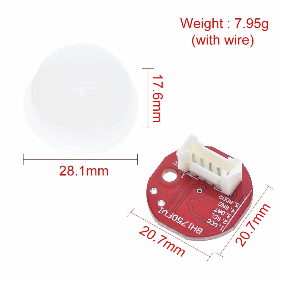 DollaTek BH1750 BH1750FVI Chip Light Intensywno?? Cyfrowy Czujnik ?wiat?a Module Light Ball for Arduino