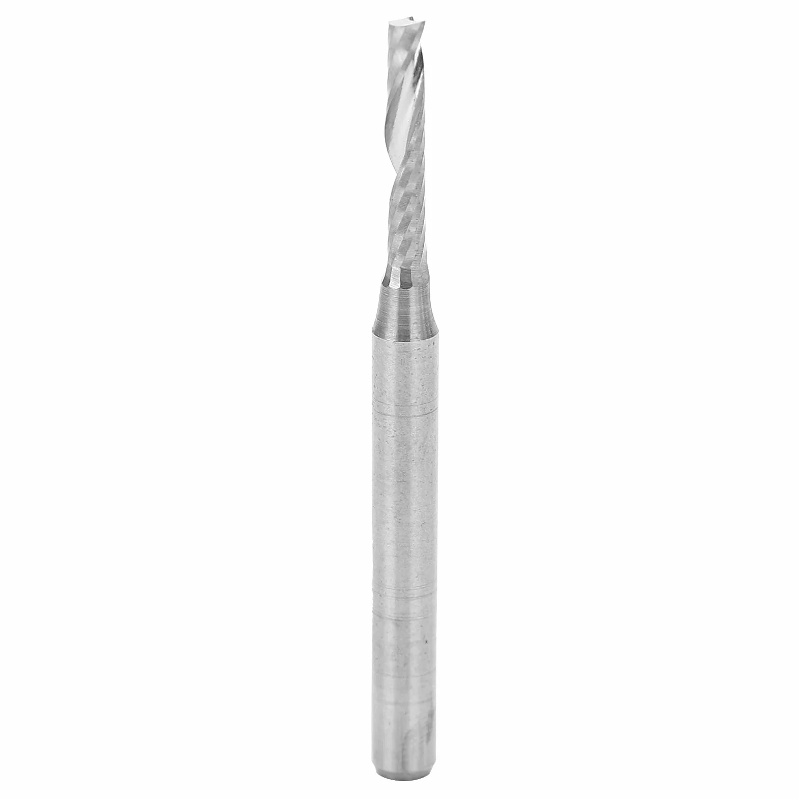 Bity do Grawerowania o Pojedynczych Krawędziach, 5 szt. Frezy Trzpieniowe CNC Spiralny Frez ze Stali Wolframowej z Pojedynczym Rowkiem 3,175 X 2 X 12 X 38 Mm