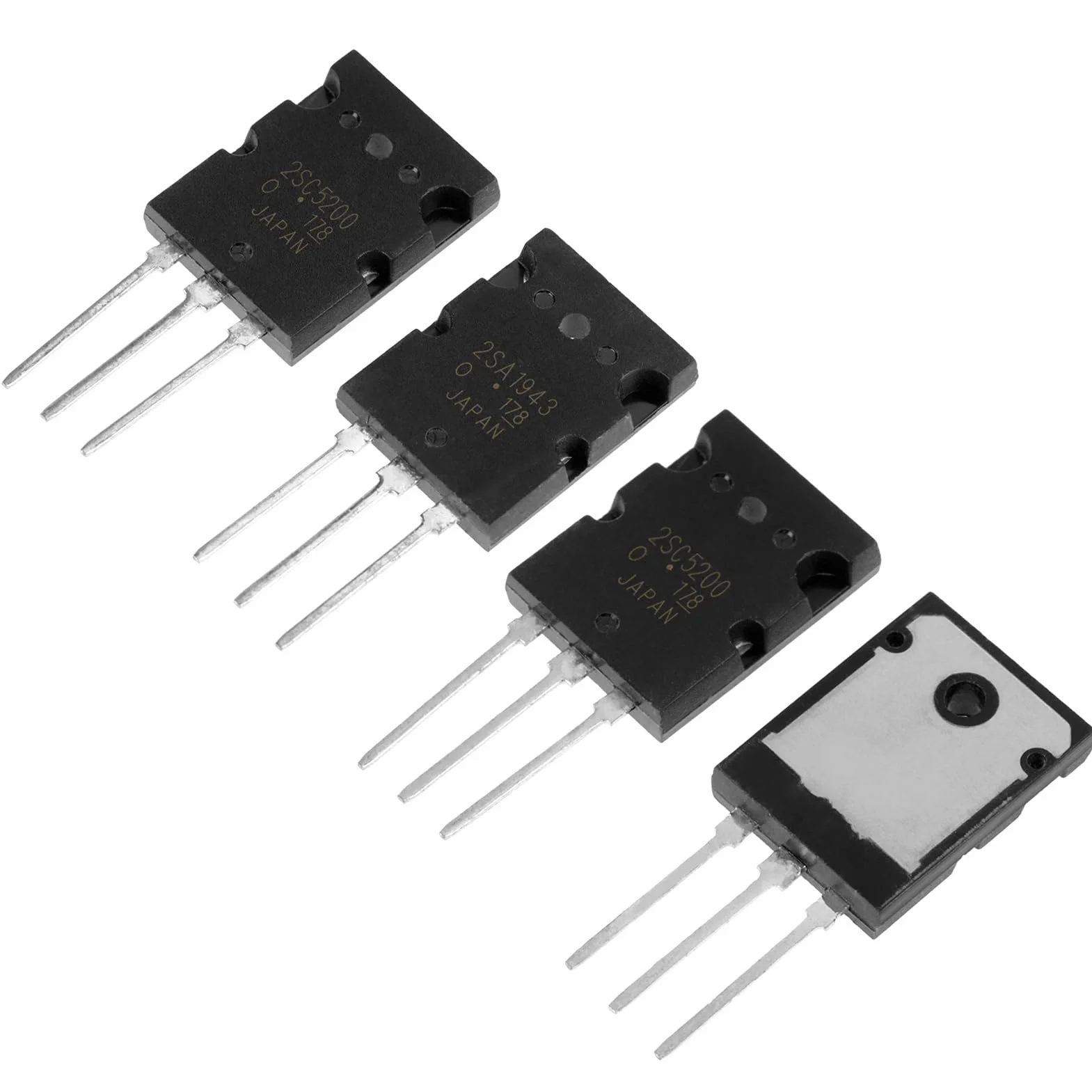 5-Paar-Leistungstransistoren, 2SC5200 Hochleistungs-Audiotransistor Passender Audio-Siliziumtransistor