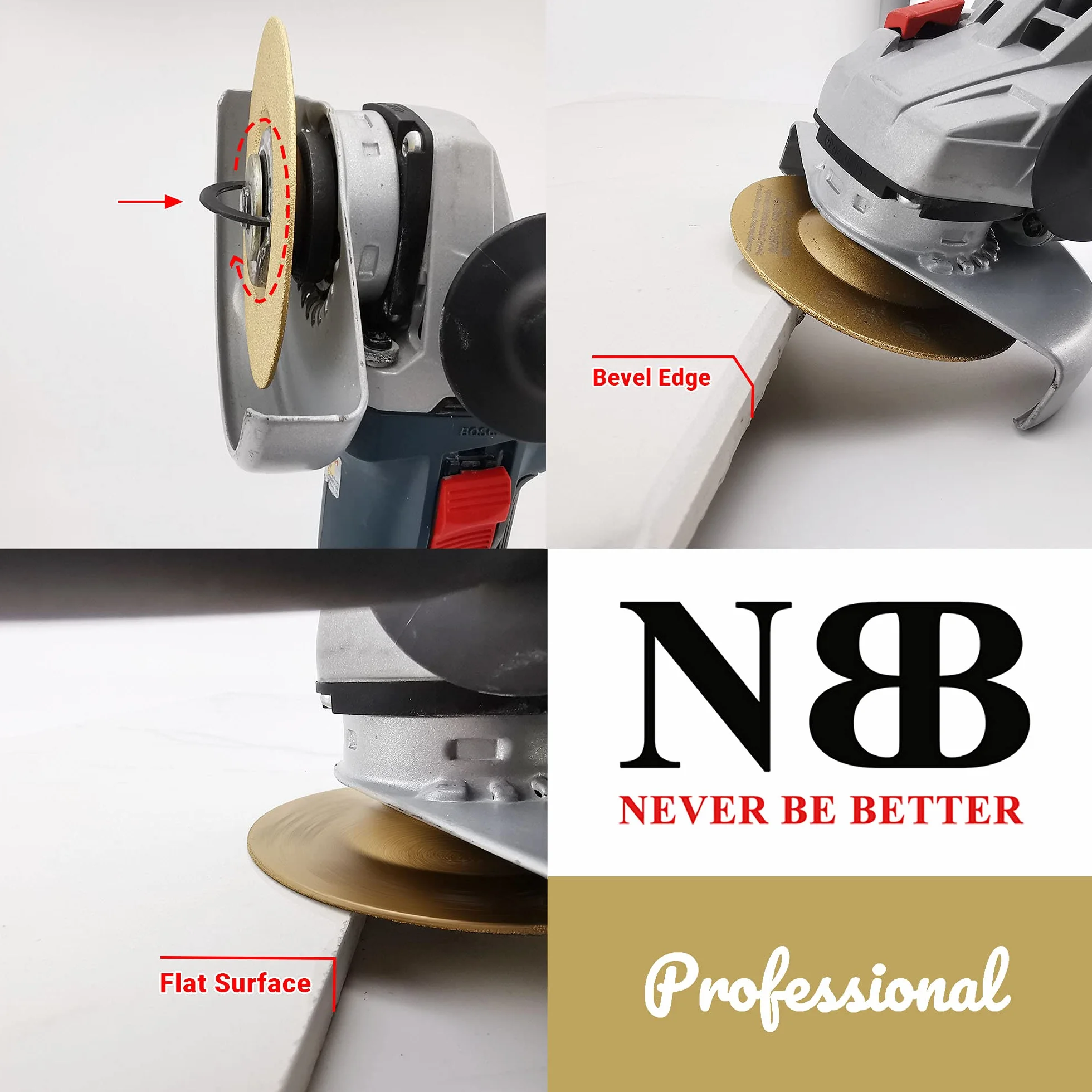 NBB Lutowana tarcza diamentowa do szlifowania i cięcia granitu marmuru płytek ceramicznych 1 szt. średni