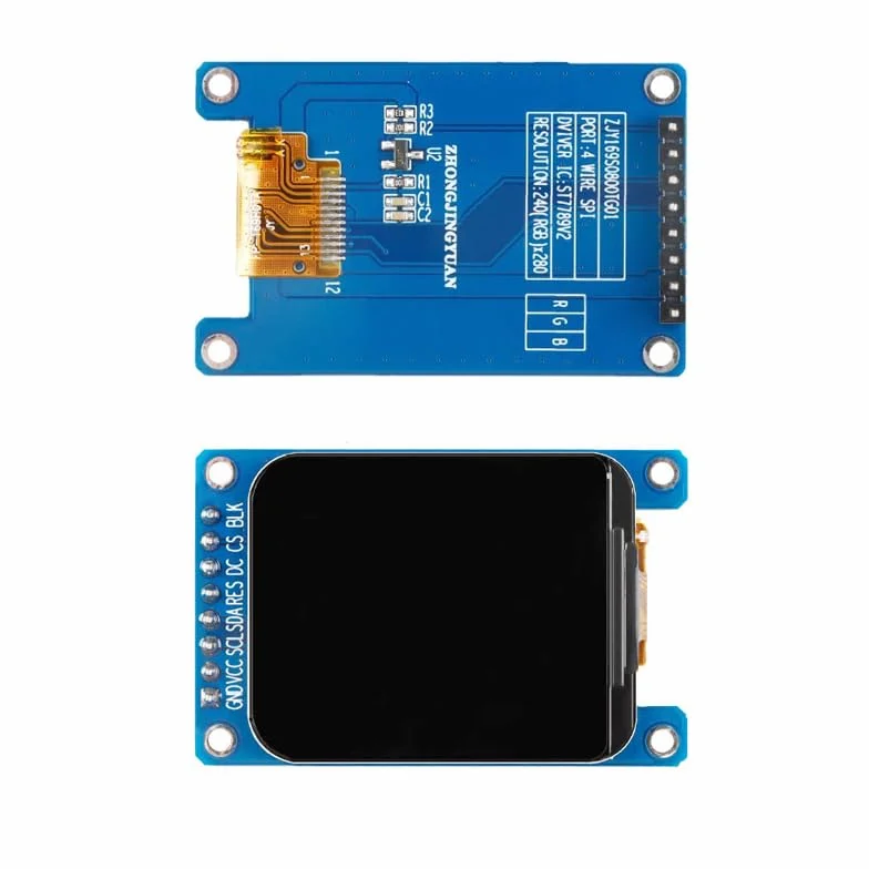 GERUI 2 sztuki 1,69 cala kolorowy wyświetlacz TFT ekran High-Definition IPS LCD moduł 240 × 280 SPI interfejs ST7789 sterownik
