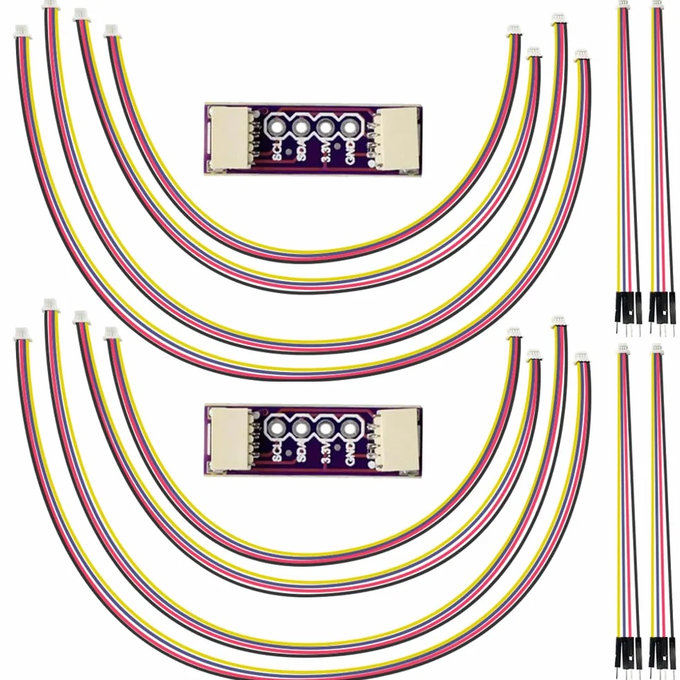 Zestaw kabli Qwiic I2C Stemma QT SparkFun 4-pin SH1.0 JST 12 sztuk