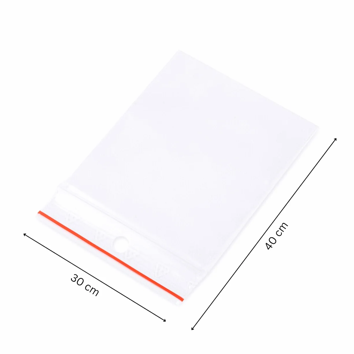 Zestaw 25 Torebek Strunowych (40 x 40 cm) | Grube i Trwałe | Torebki z Zamknięciem | Torebki na Biżuterię i Żywność | Małe Woreczki Strunowe