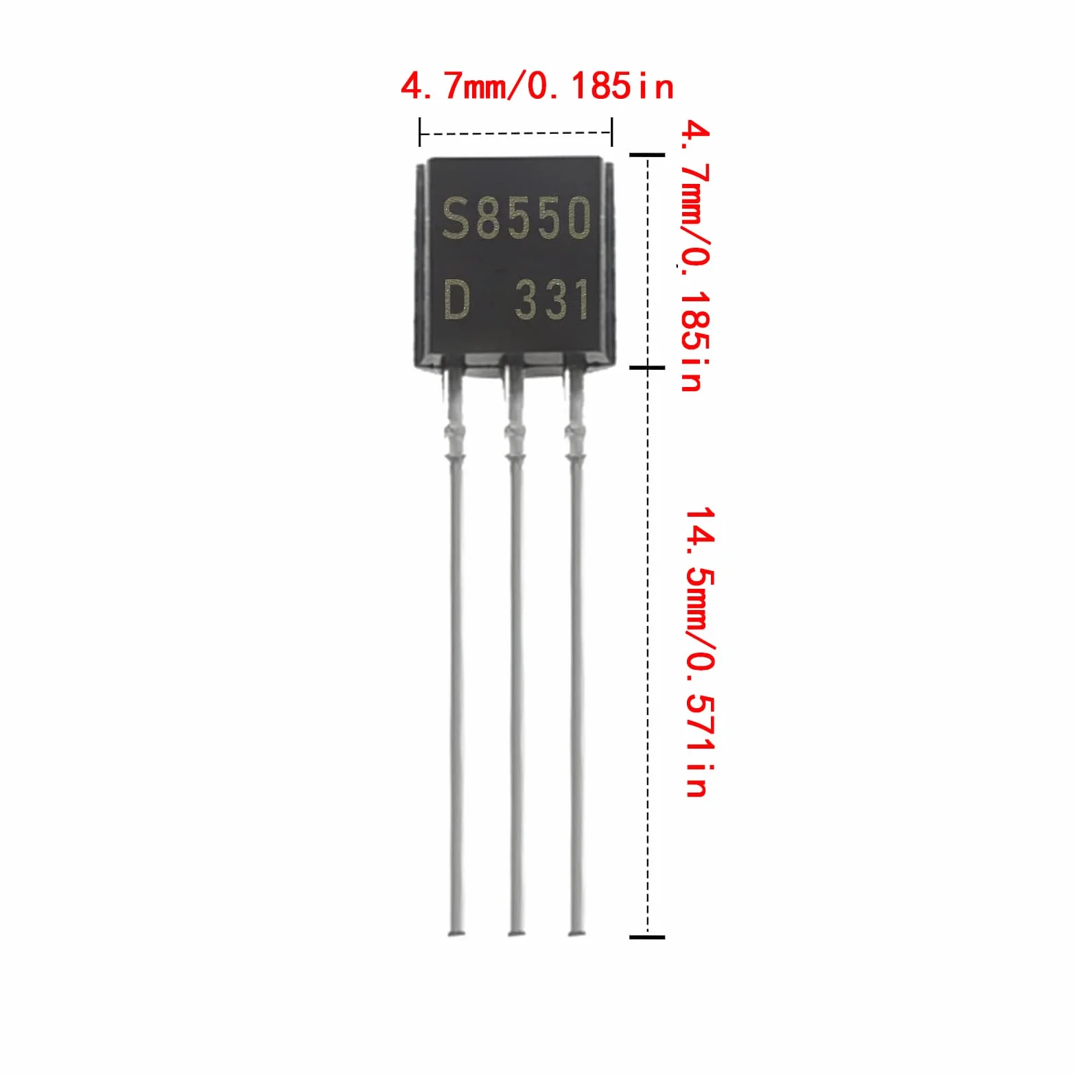 Tranzystor Assortment Kit 24 Values 480pcs PNP NPN S9012 S9013 S9015 S9018 2N2222 S8050 S8550 SS8050 SS8550 2N5551 2N5401 2N3904 2N3906 C1815 A1015 C945 A733 A42 A92 BC547 BC548