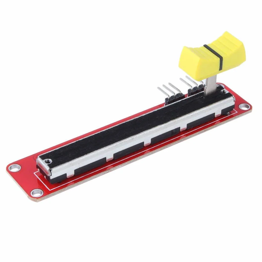 Hailege 5pcs 10K Logarithmic Slide Potentiometer Log Slide Pot Potentiometer Module Dual Output for Arduino AVR Electronic Block
