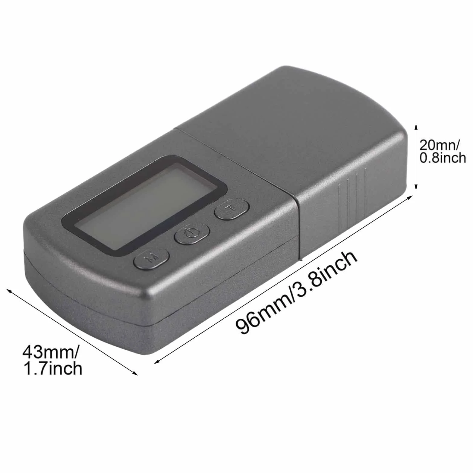 Vbestlife Cyfrowy miernik siły gramofonu, cyfrowy wkład LCD rysik wskaźnik siły śledzenia skali 0,01 g z ciężarem kalibracji 5 g
