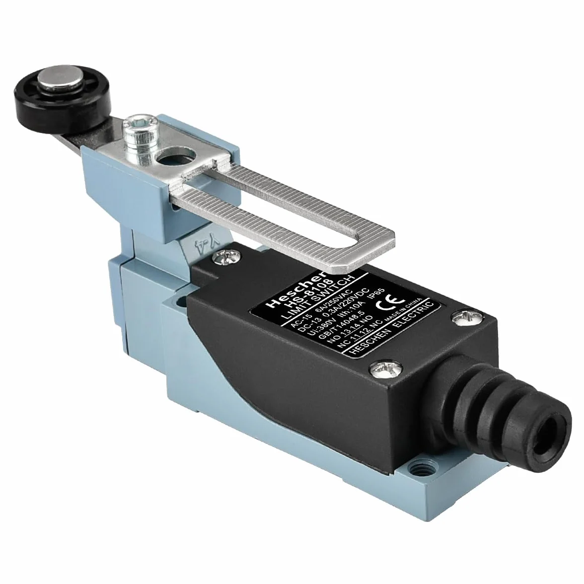 Heschen przełącznik krańcowy TZ-8108 regulowana dźwignia rolkowa 10 A 250 V AC SPDT IP65