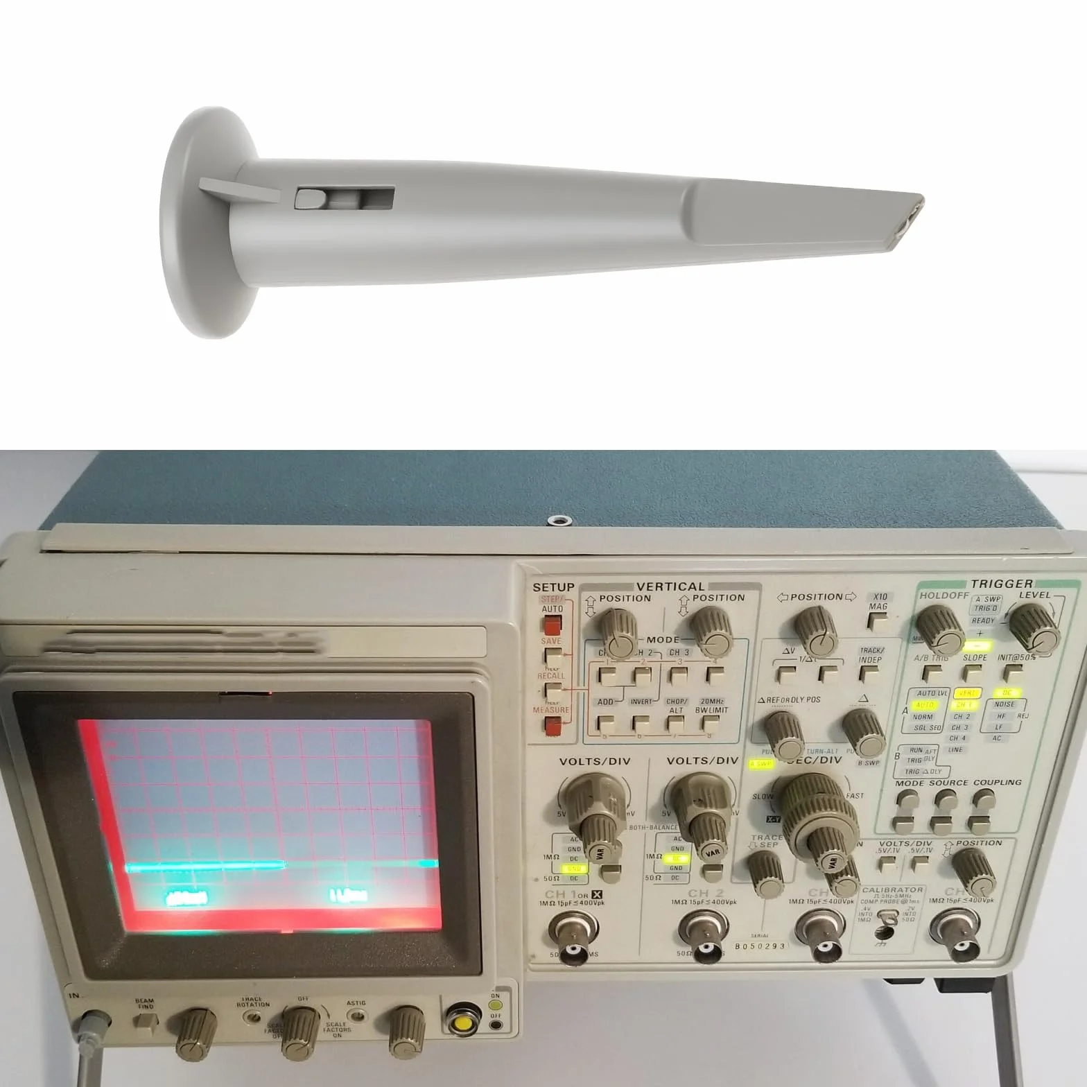 5 x szare nasadki sondy oscyloskopowej kompatybilne z instrumentami Tektronix P6139A, P6138A, P6109, P6105