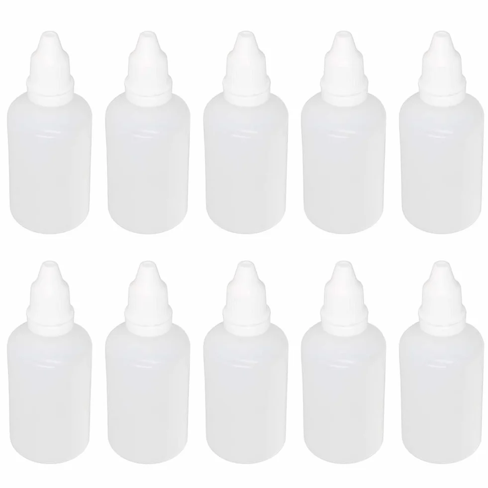 Plastikowa butelka z zakraplaczem 50 ml pusta wyciskana 10 szt