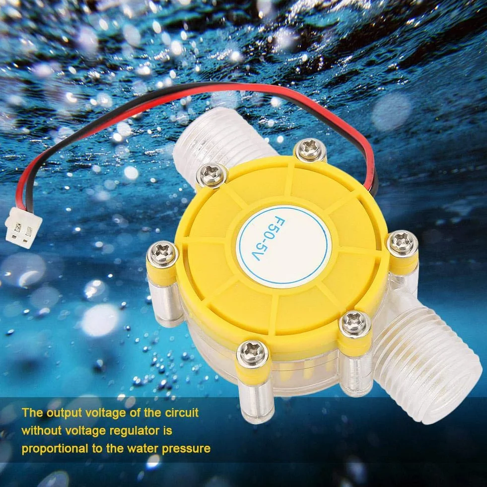 Generator turbiny wodnej, F50 Micro Hydro DC Pompa wodna Turbina Generator energii wodnej Konstrukcja stała, niski poziom hałasu, stabilna praca (5 V)