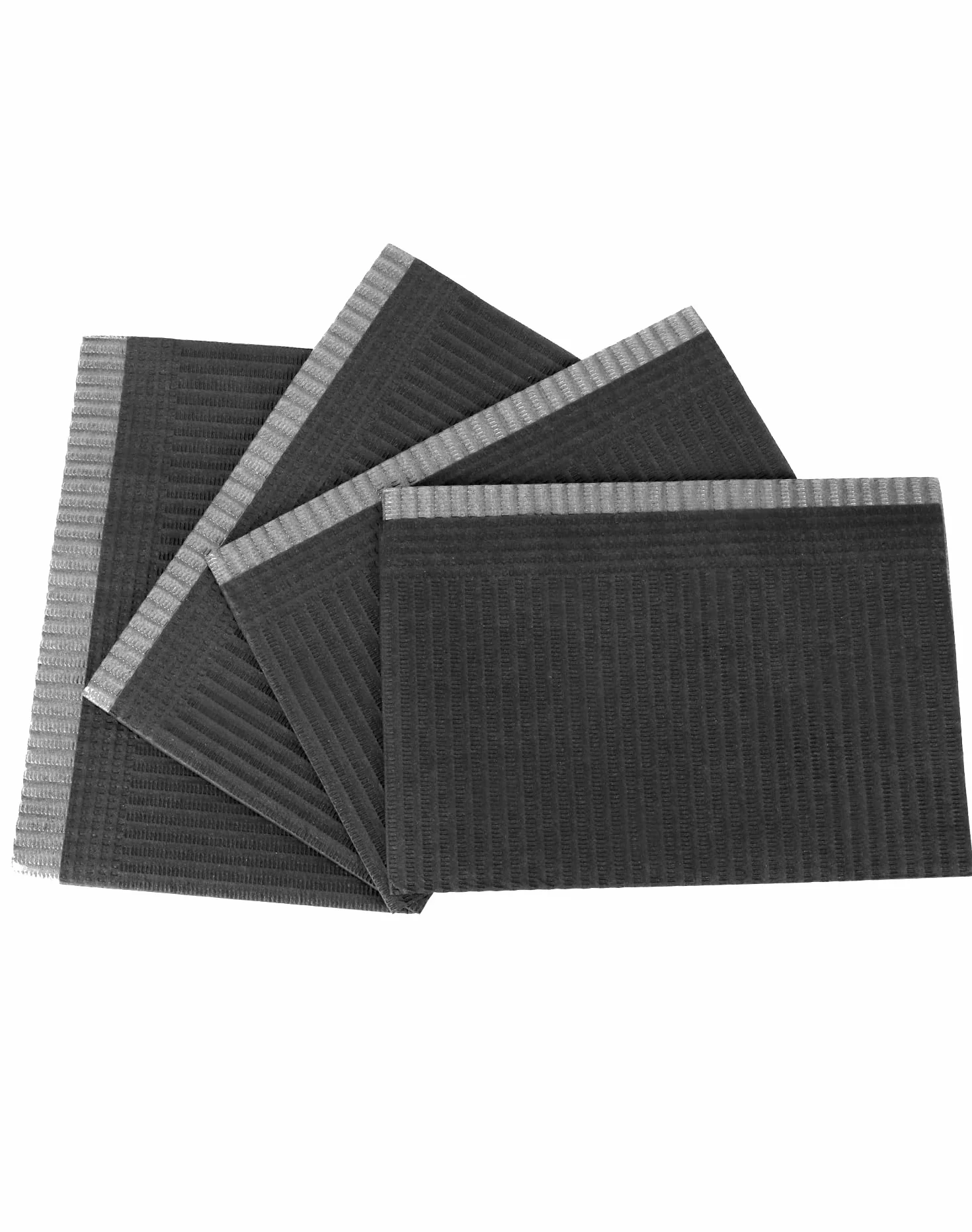 QWORK Zestaw 125 jednorazowych śliniaków na zęby tatuaż 33x45 cm 3-warstwowa wodoodporna ochrona