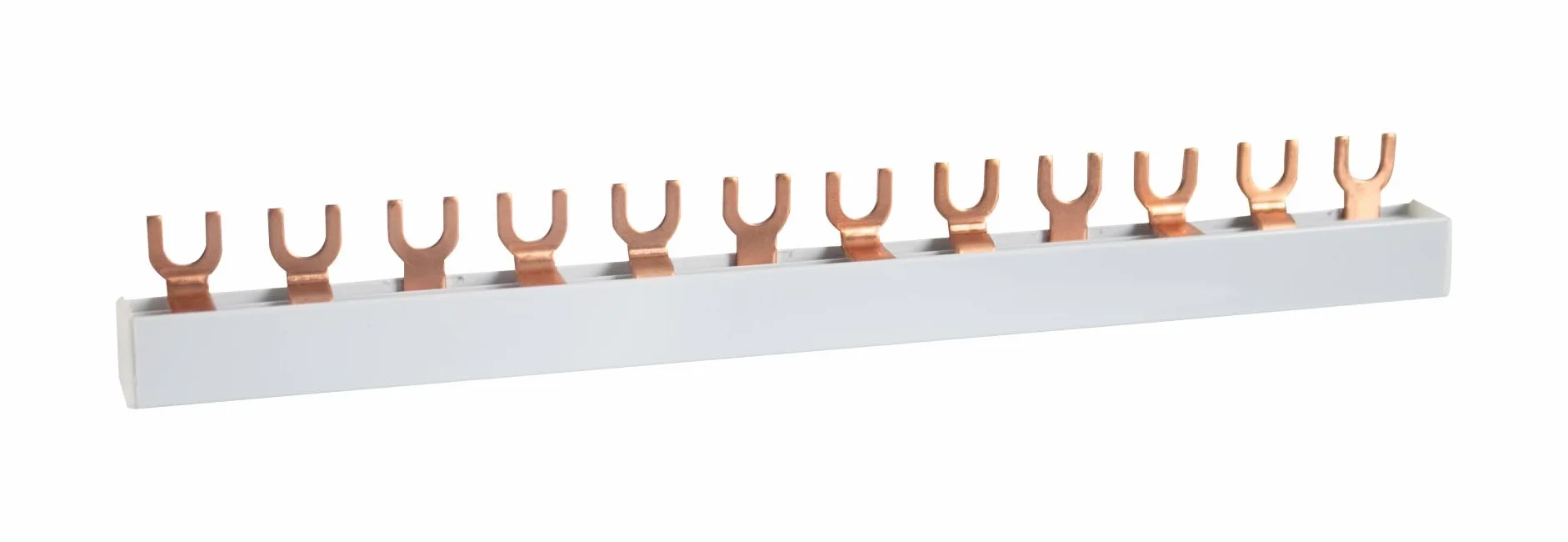 3-fazowa szyna widelca, wersja L, zamknięta 4 x 3 bieguny, długość 216 mm, szerokość modułu: 17,80 mm